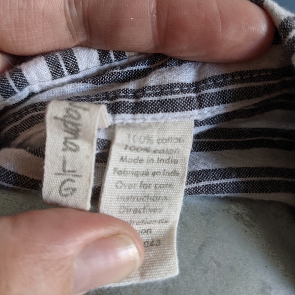 Striped cotton button down shirt - Picture 6 of 6